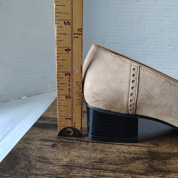 Jenny By Ara Leather Suede Heel Pumps US 10 G Womens Classic Block Heel Pumps - Picture 10 of 17